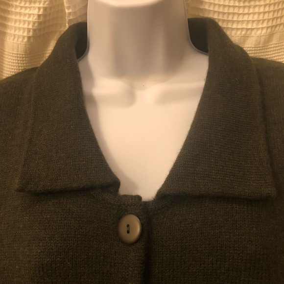 Willi Smith 100% Merino Wool Dark Green Sweater - Picture 2 of 4